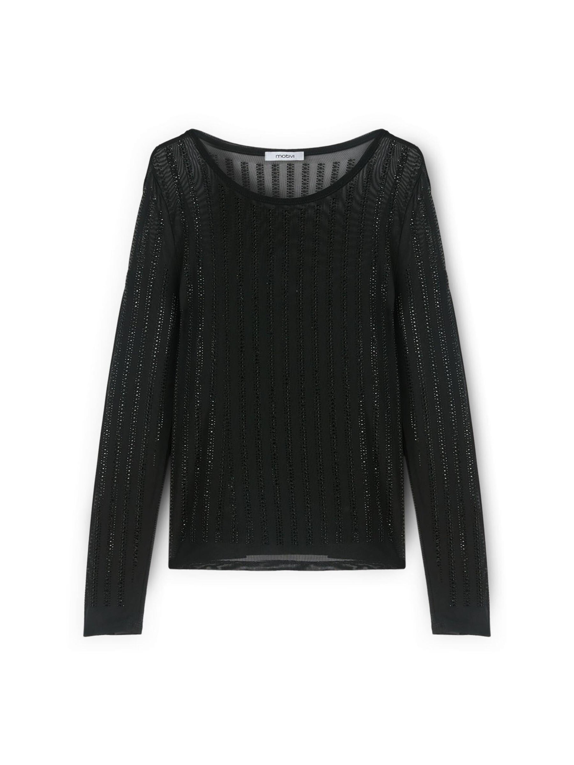 T-shirt MOTIVI en noir : devant