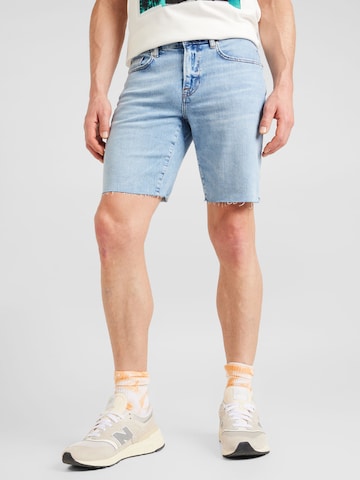 FRAME Regular Shorts 'L'HOMME' in Blau: predná strana