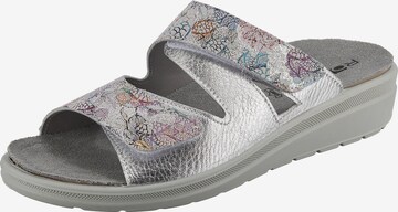 ROHDE Mules in Silver: front