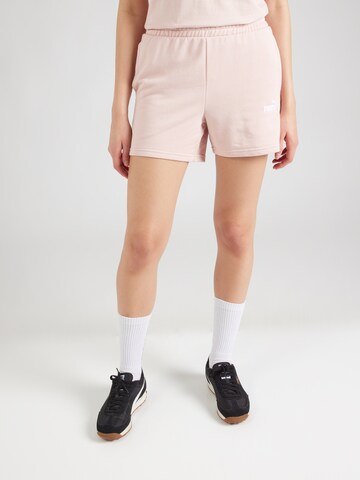 PUMA regular Παντελόνι φόρμας 'ESS Small No. 1' σε ροζ: μπροστά
