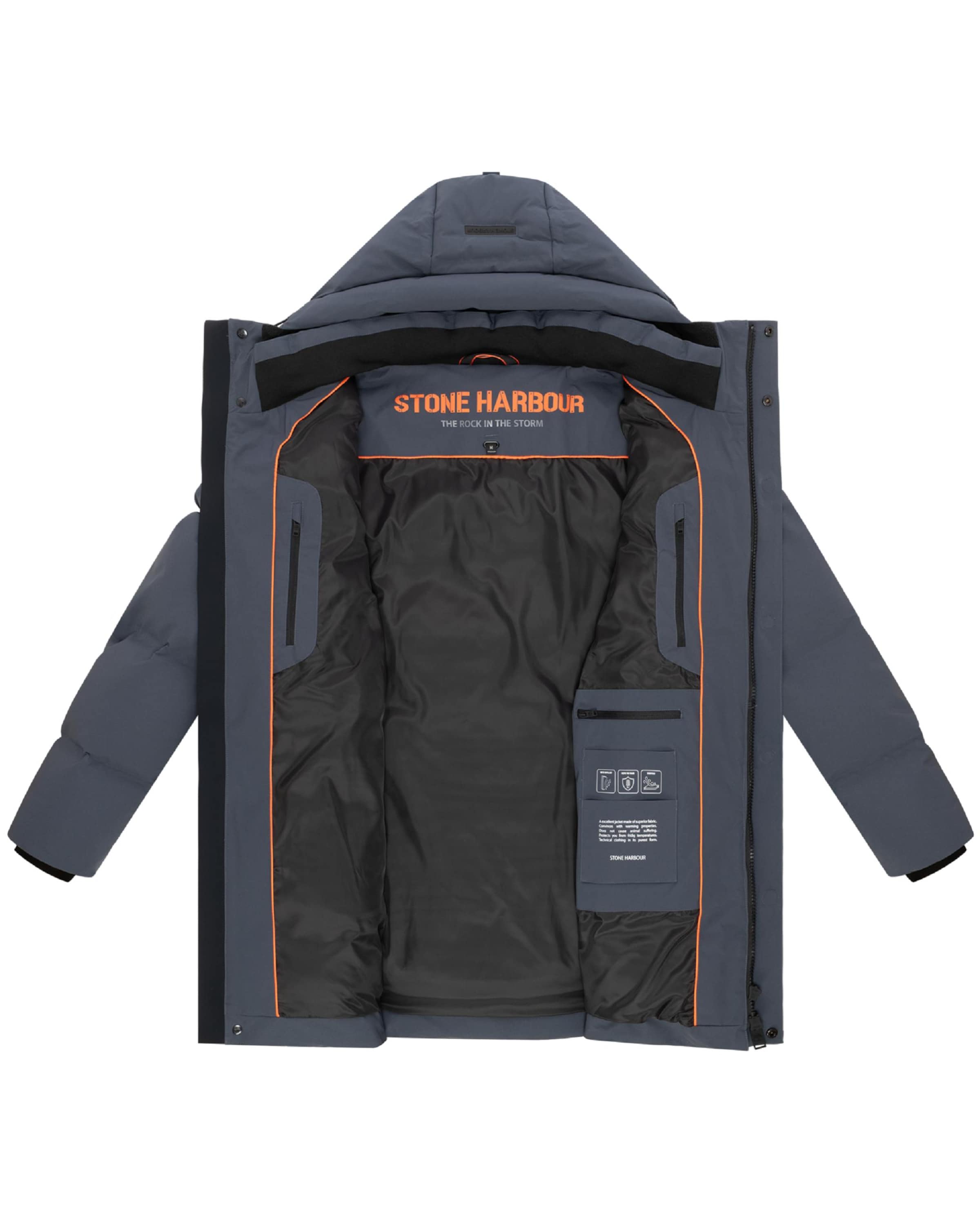 STONE HARBOUR Wintermantel 'Darianoo XX' in Blau