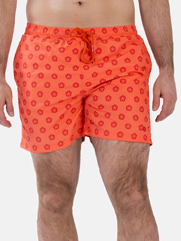 Maillot de bain Frozen Cape en rouge : devant