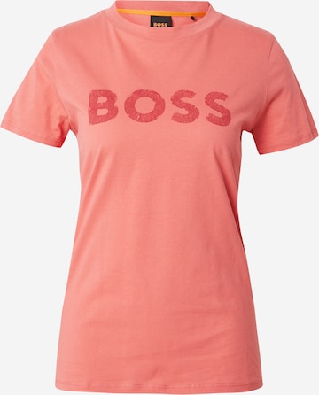 BOSS Orange Shirts 'Elogo 5' i pink: forside