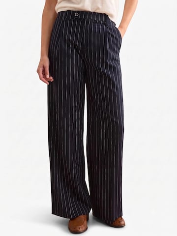 Wide Leg Pantalon Il Lanificio en bleu : devant