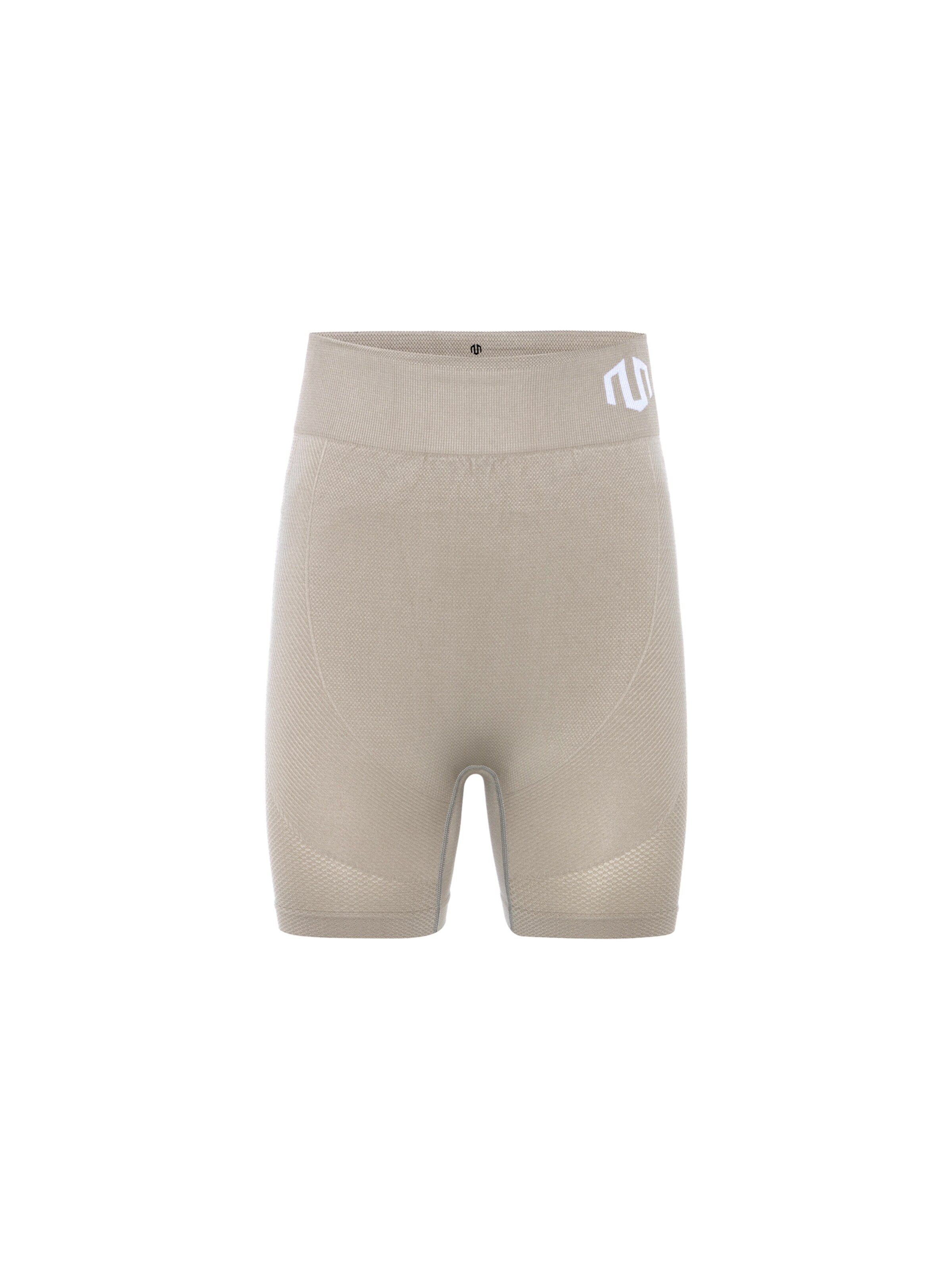 MOROTAI Skinny Sportshorts 'Naikan' in Beige: Vorderseite