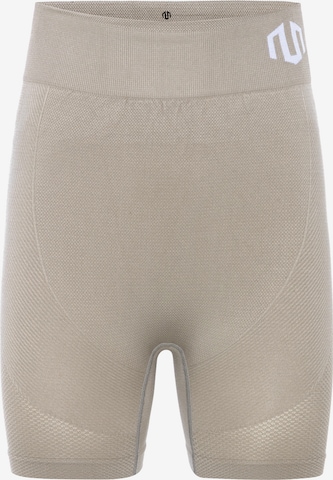 MOROTAI Skinny Sportshorts 'Naikan' in Beige: Vorderseite