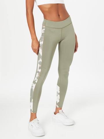 ROXY Skinny Workout Pants in Green: front