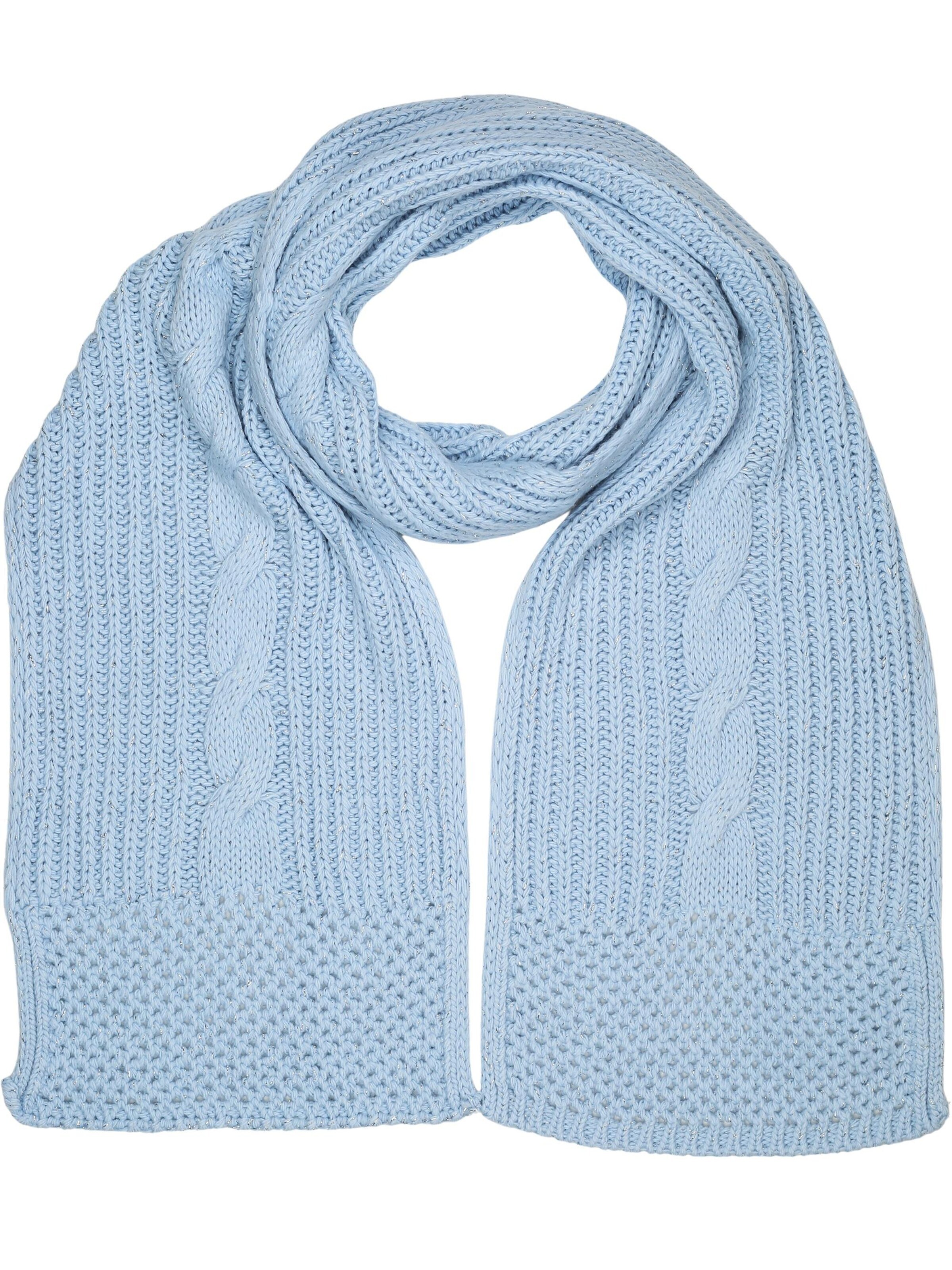COLLEZIONE ALESSANDRO Scarf 'Warm' in Blue: front