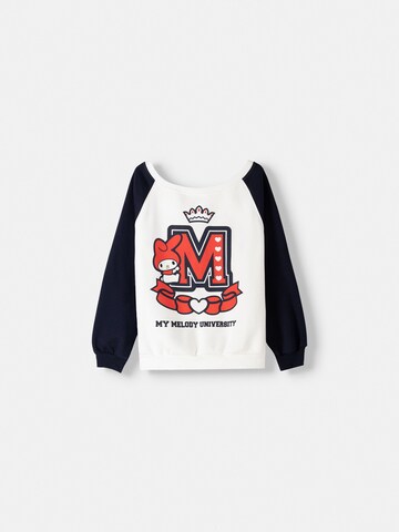 Bershka Mikina – bílá