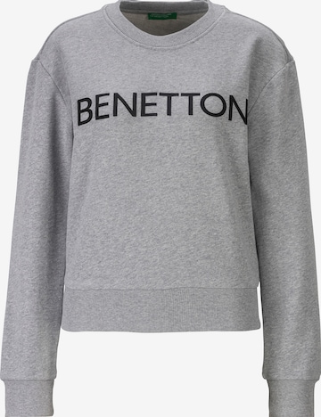 UNITED COLORS OF BENETTON Sweatshirt in Grey: front