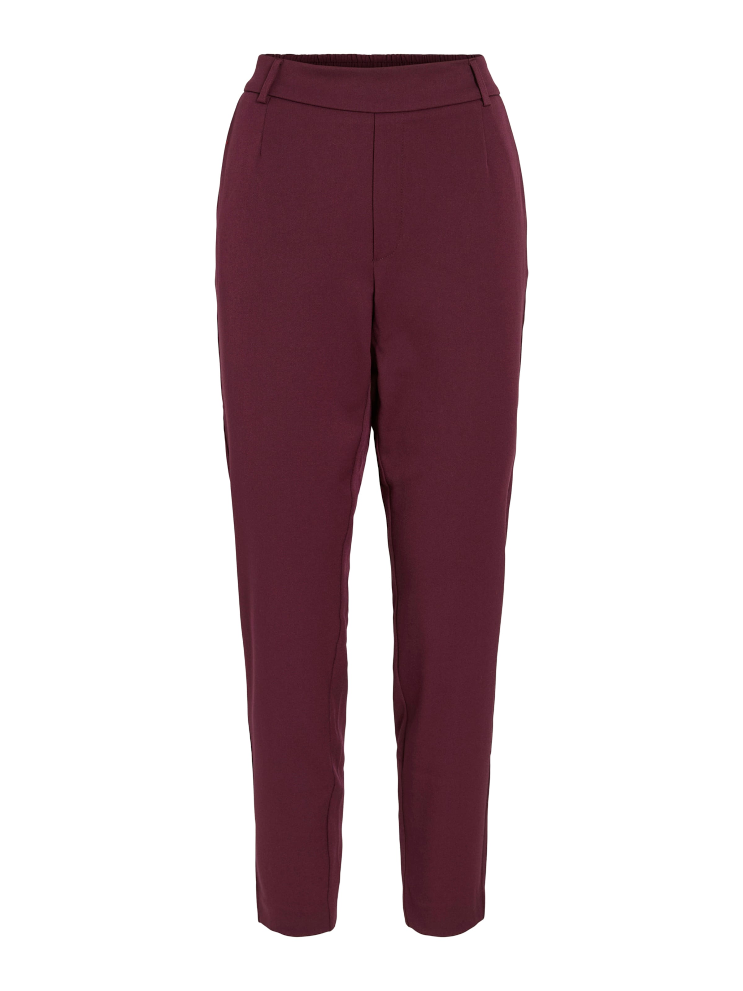 VILA Élére vasalt nadrágok 'VIVARONE' - lila: elől