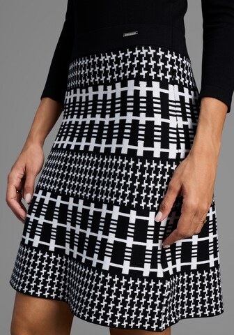 Bruno Banani LM Strickkleid in Schwarz