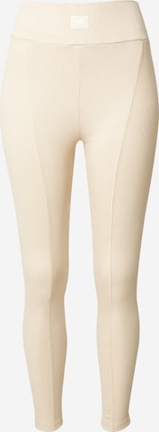 ALPHA INDUSTRIES Regular Leggings 'X-Fit' i beige: framsida