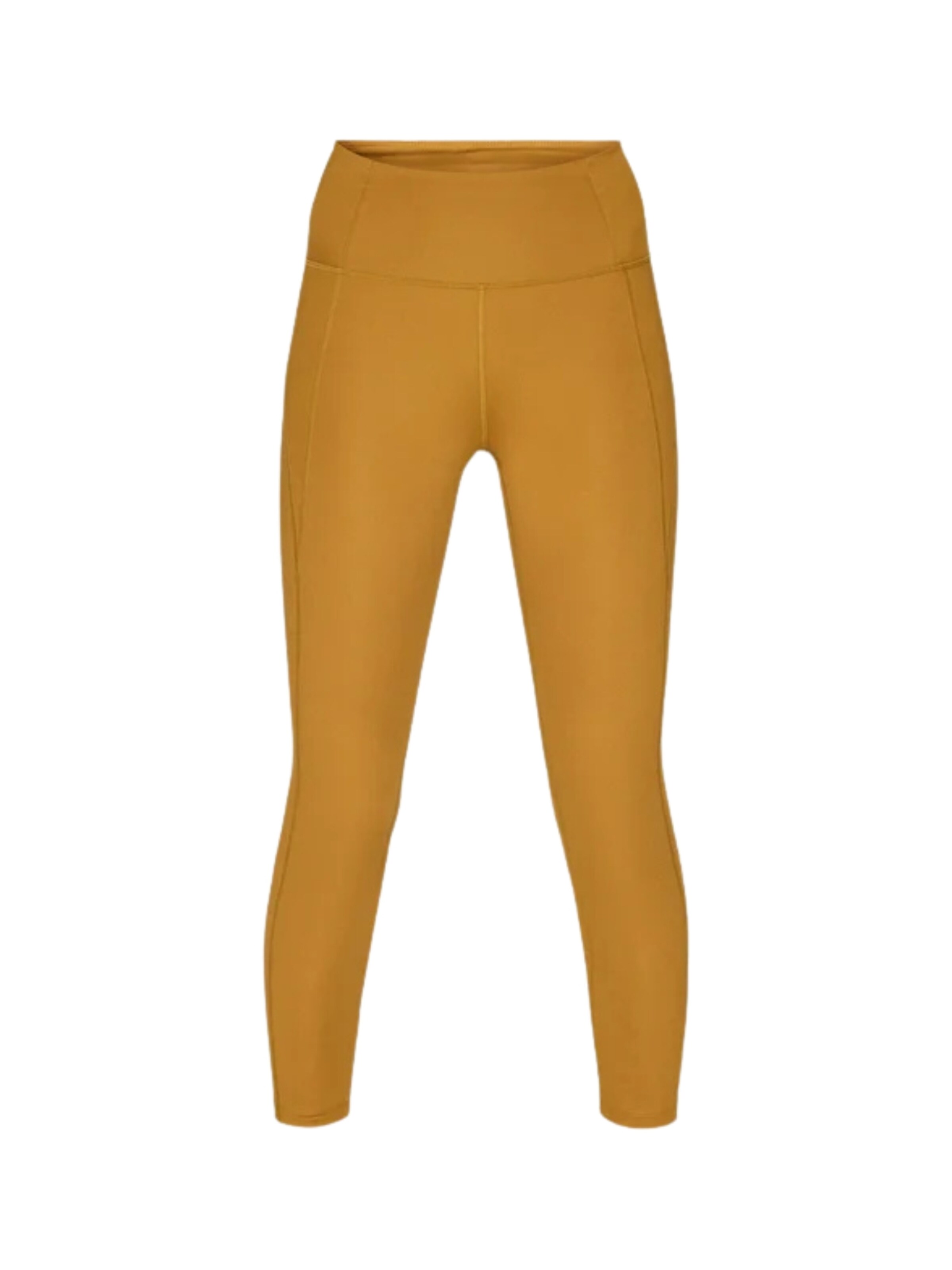 Skinny Leggings Girlfriend Collective en marron : devant