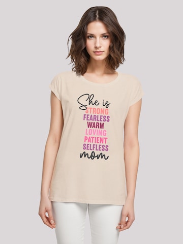 T-shirt F4NT4STIC en beige : devant