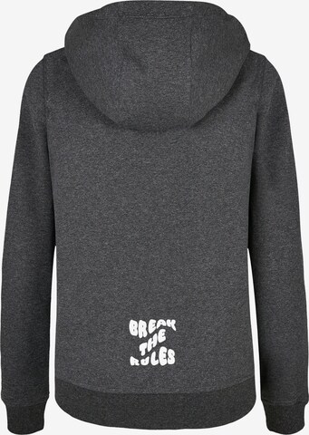 Merchcode Sweatshirt 'Break The Rules' in Grijs