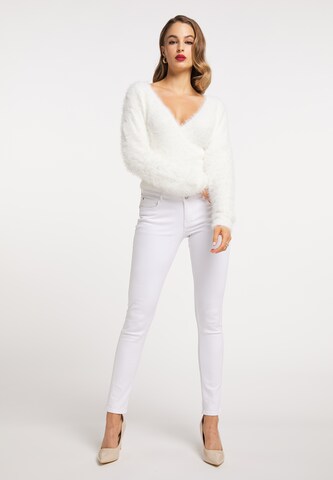 Pull-over faina en blanc