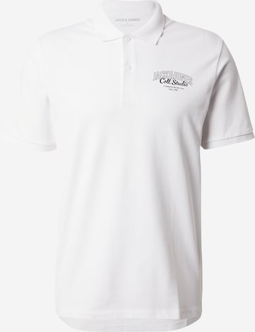 JACK & JONES Футболка 'JJMAKOTO' в Белый: спереди