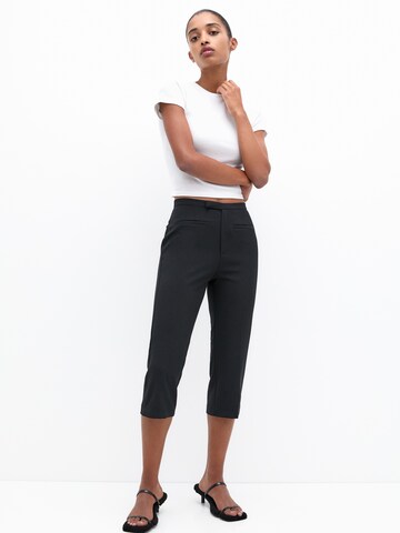 Pull&Bear Slimfit Broek in Zwart