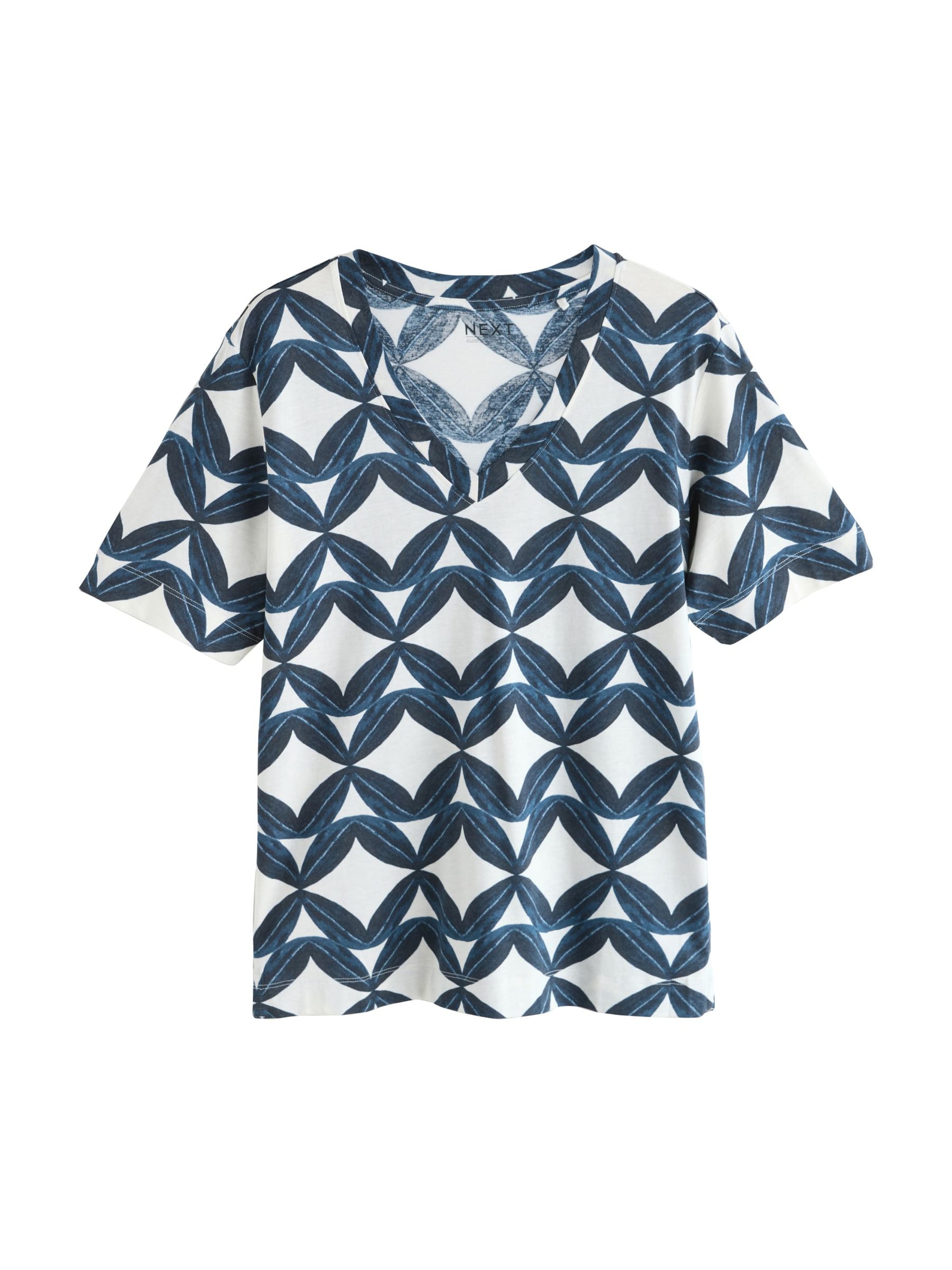 Next Shirt in Marine blue / Night blue / White, Item view