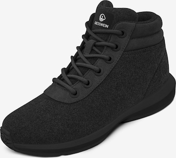 Baskets hautes GIESSWEIN en noir : devant