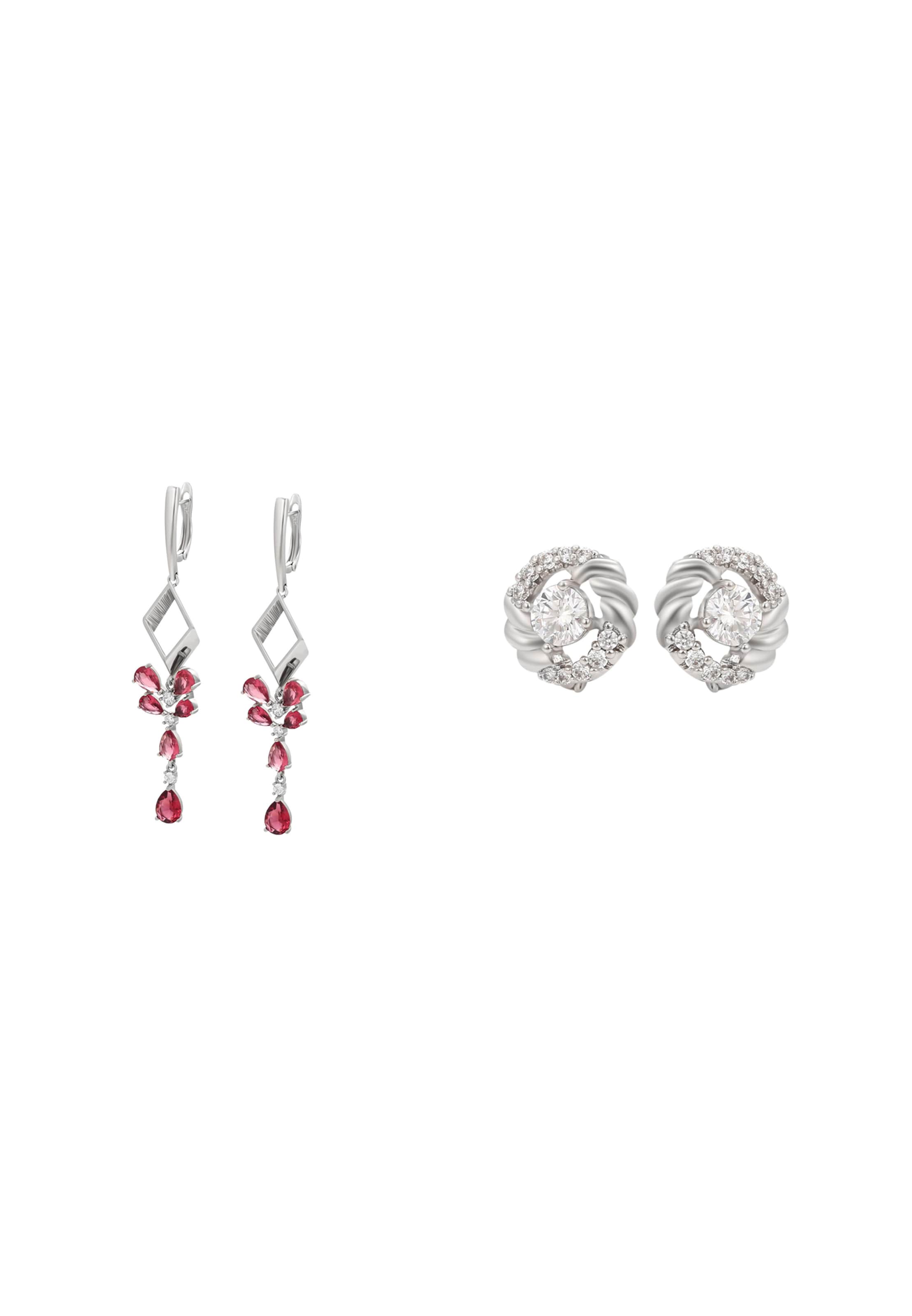 faina - Pendientes en plata: frente