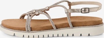 Sandales Tamaris en beige : devant