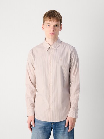 Slim fit Camicia di Calvin Klein in arancione: frontale