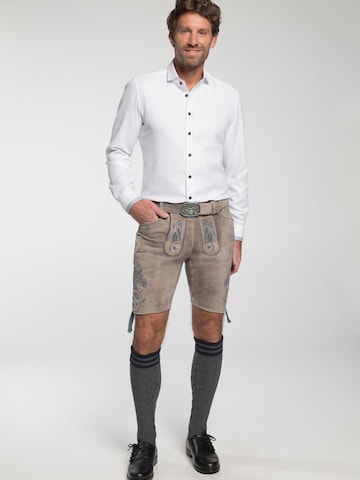 SPIETH & WENSKY Regular Trousers 'Garvin' in Brown