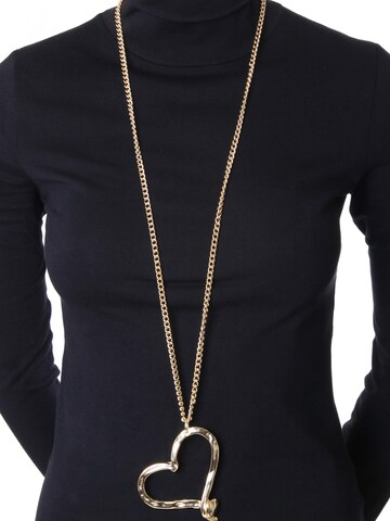 COLLEZIONE ALESSANDRO Necklace 'Herz Me' in Gold