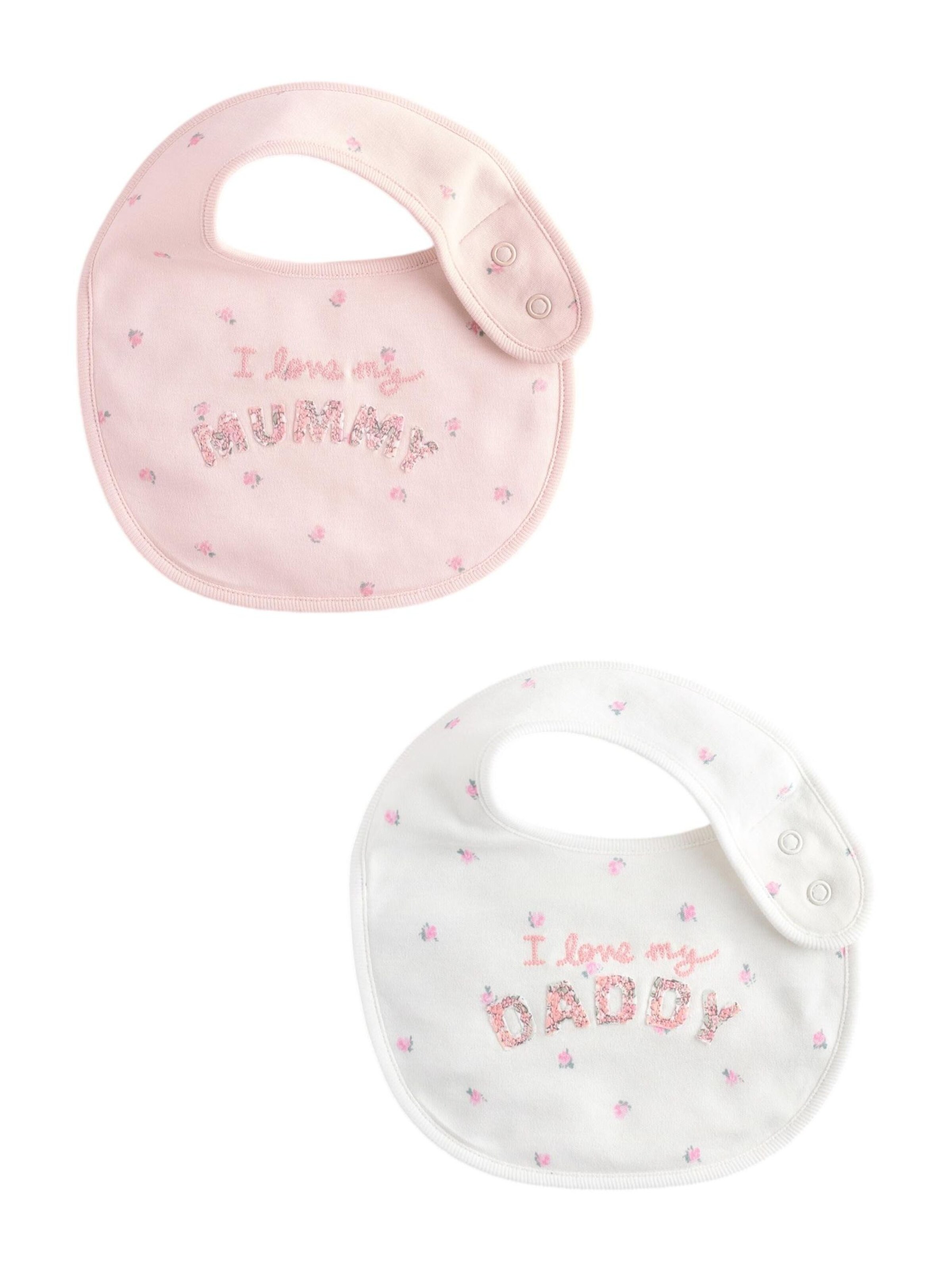 Next Latz 'Family Bibs' in Pink: Vorderseite