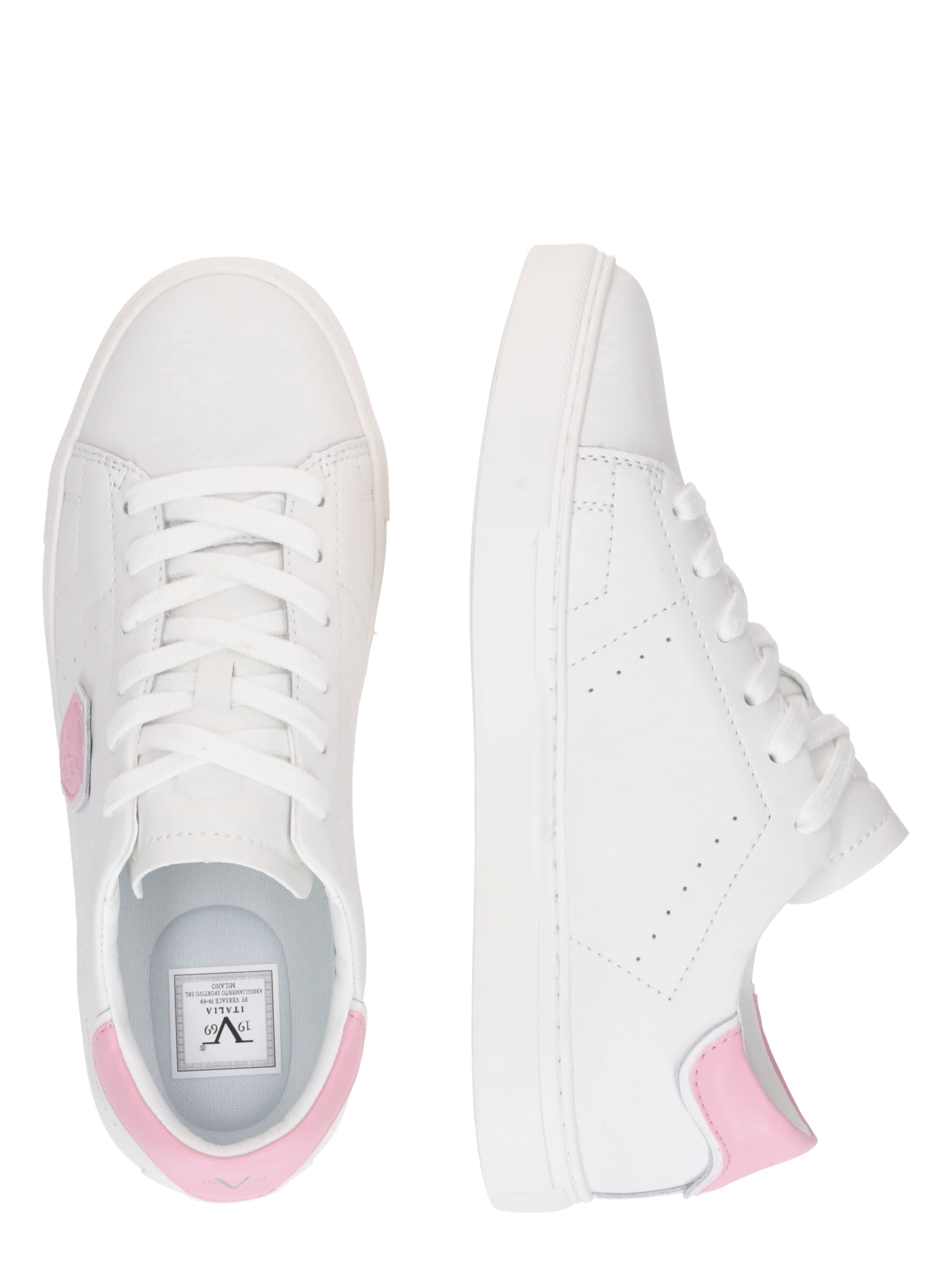 Baskets basses 'Nala' 19V69 ITALIA en rose : sur le côté