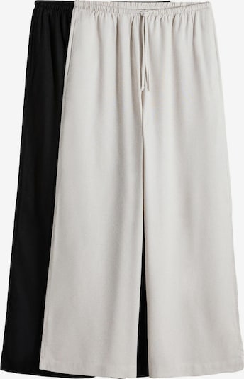 Kelnės iš The Set, spalva – juoda / balkšva, Prekių apžvalga