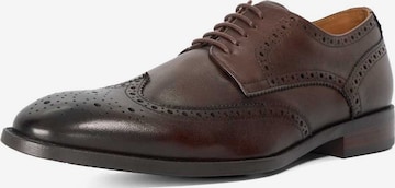 Dune LONDON Schnürschuh 'Sunni' in Braun: Vorderseite