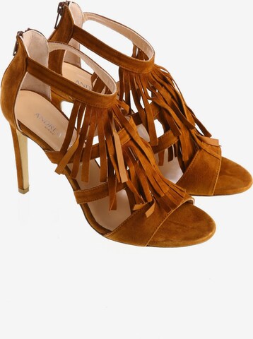 ANDREA CATINI Sandals & High-Heeled Sandals in 39 in Brown: front