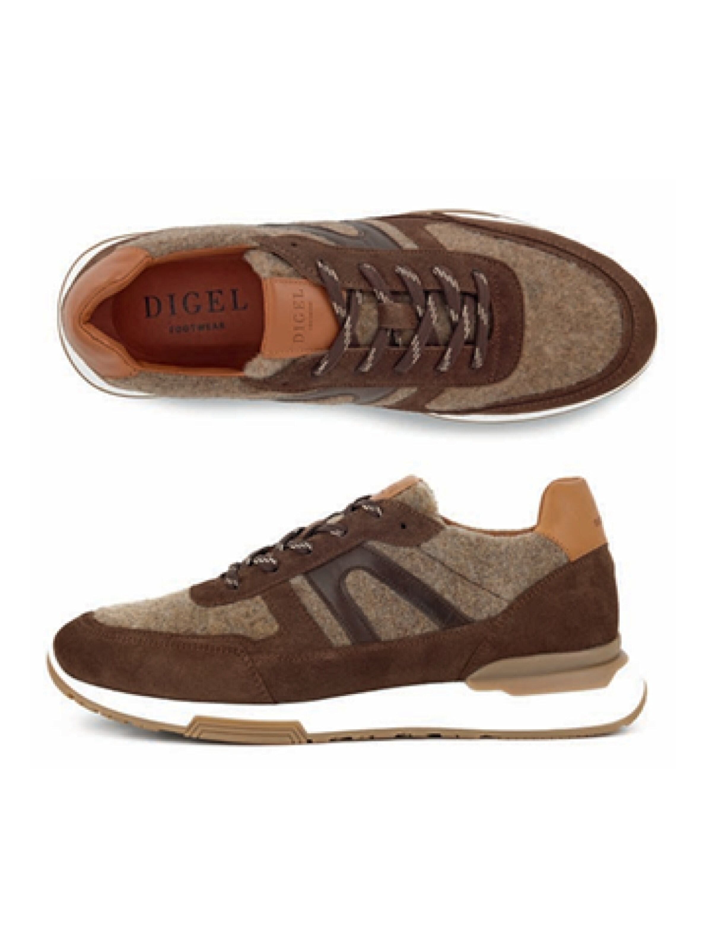 Digel Boots 'Herren Sneaker Swift 30' in Brown: front