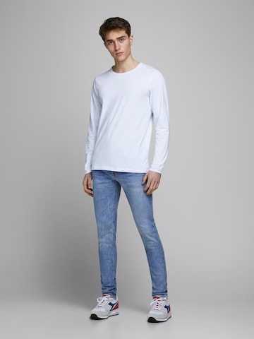 JACK & JONES Skinny Džíny 'Liam' – modrá