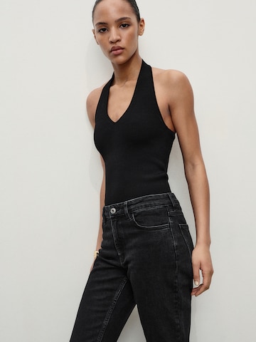 MANGO Flared Jeans 'FIONA' i sort