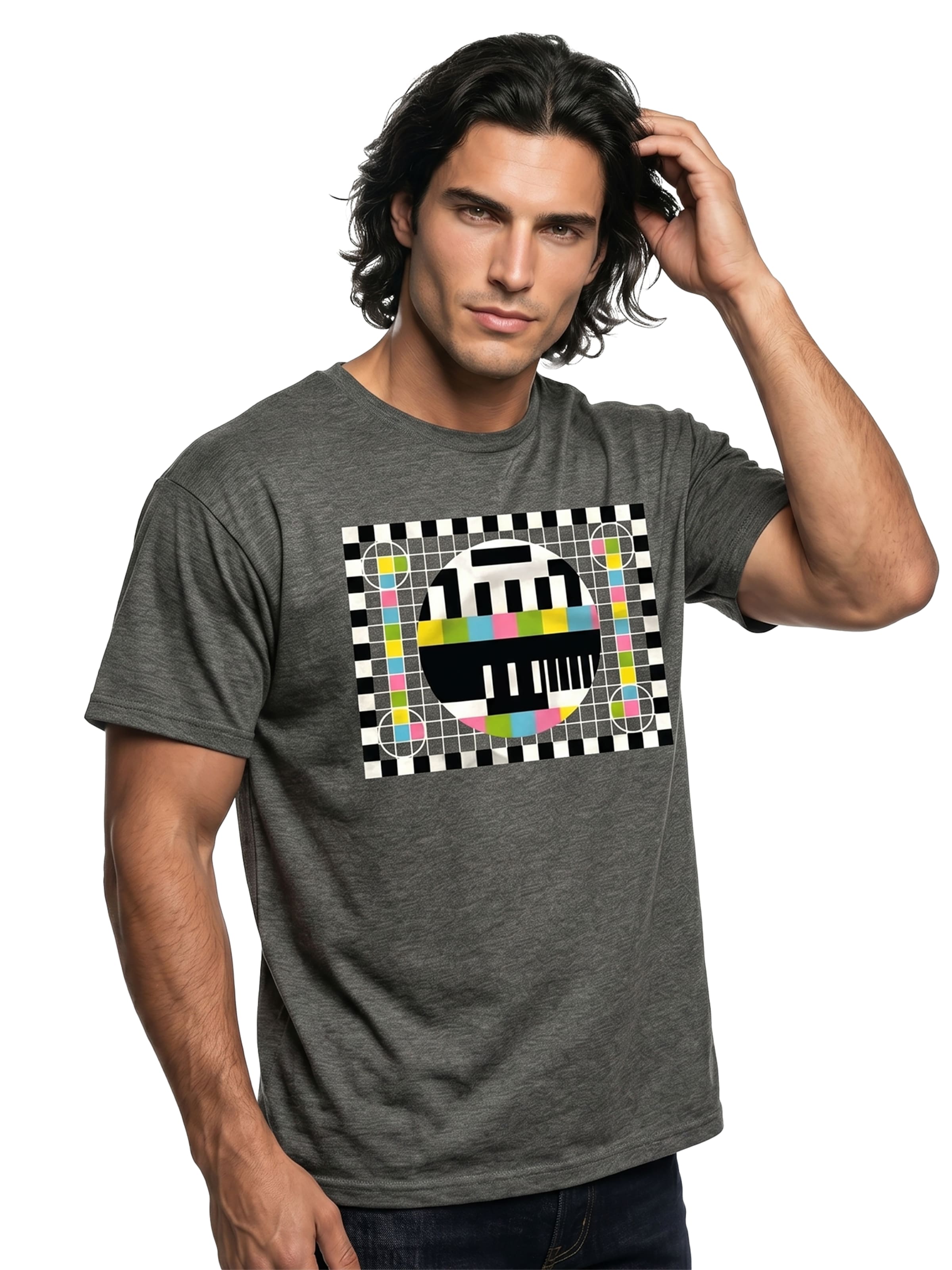 MAKAYA Shirt 'Testbild' in Grey