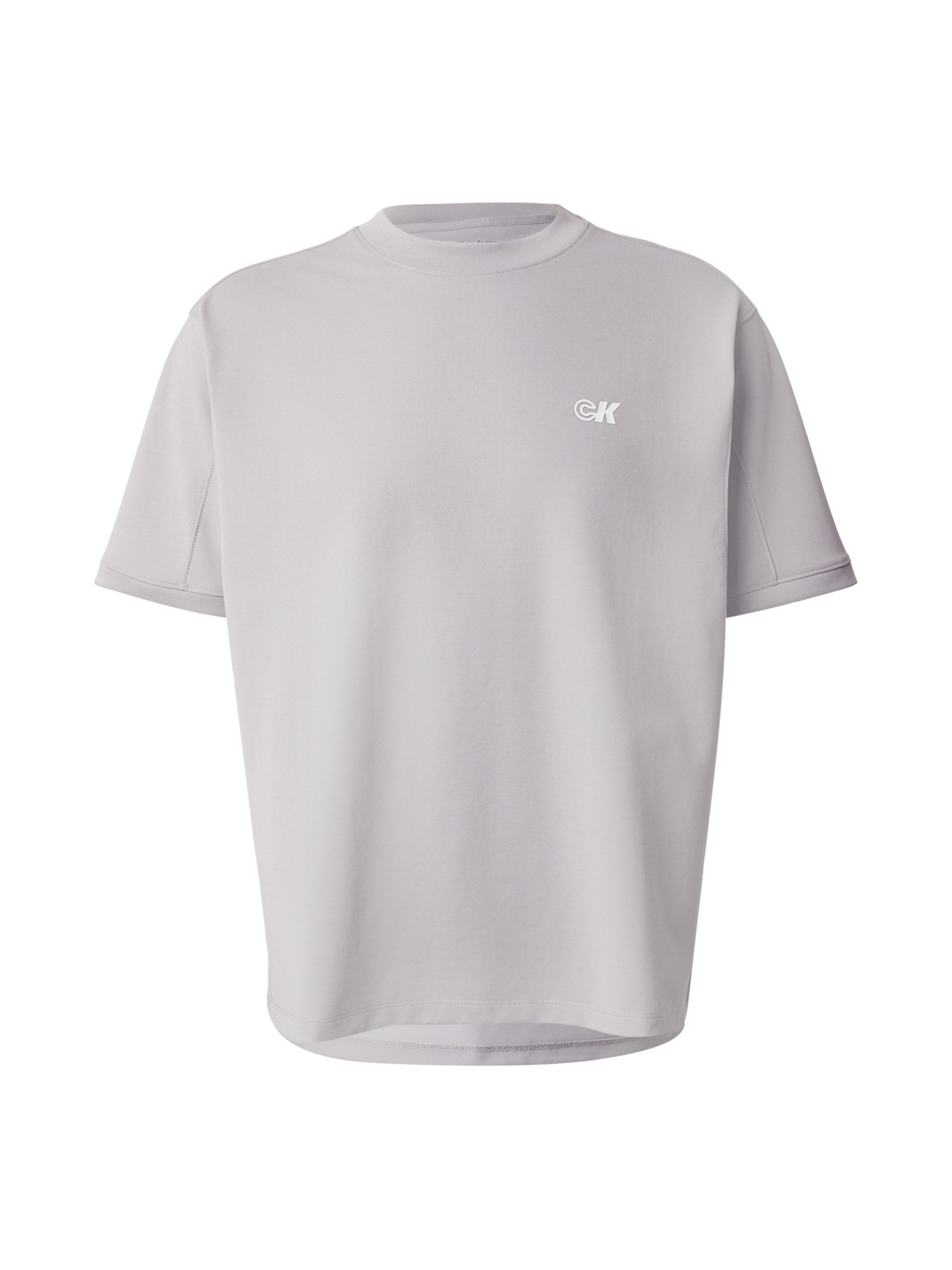 Calvin Klein Jeans Тениска в сиво: отпред