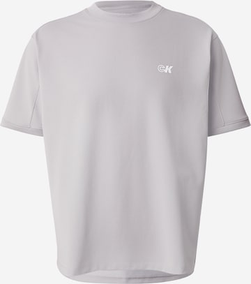 Calvin Klein Jeans Тениска в сиво: отпред
