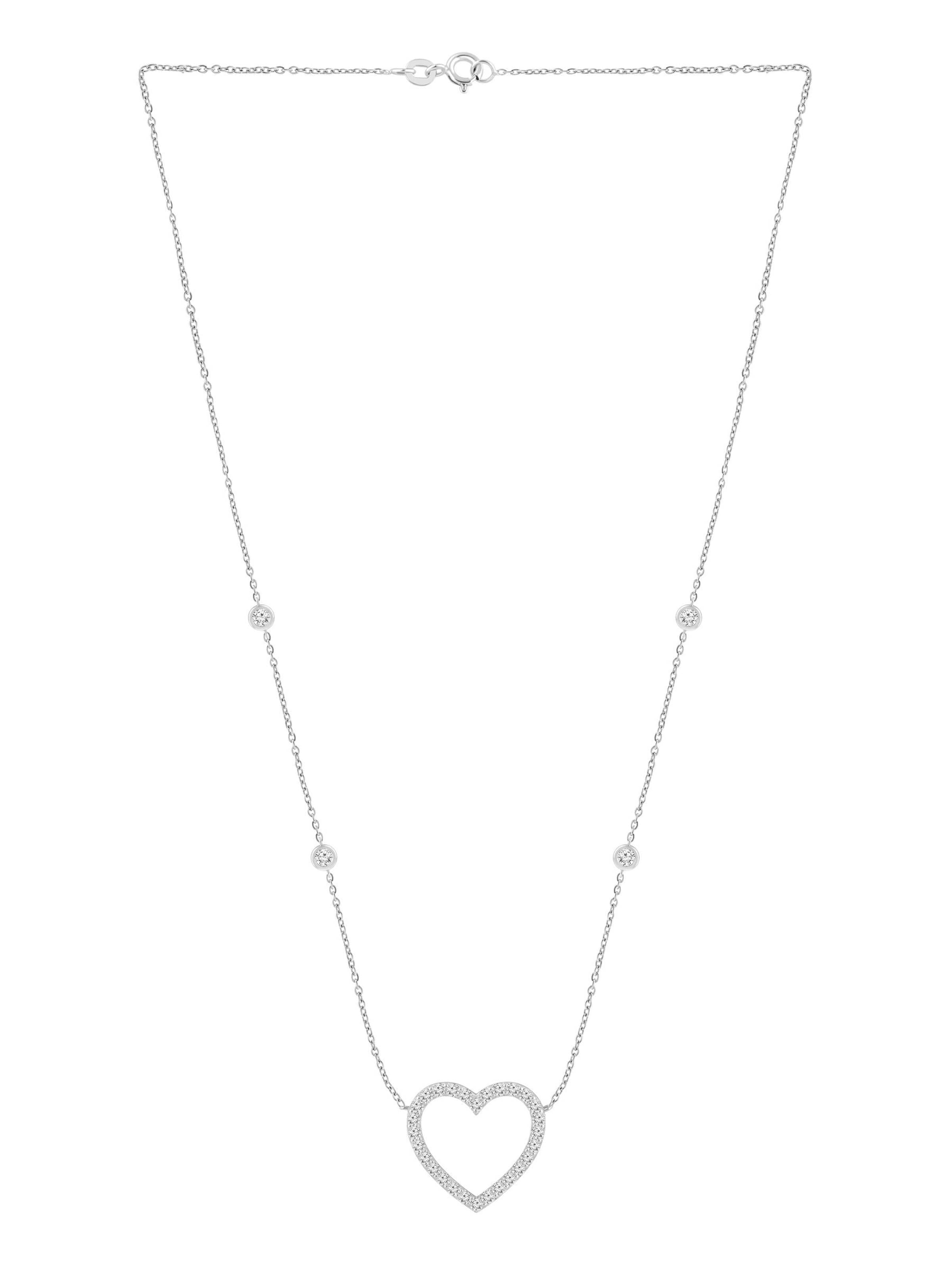 ETHISHER DIAMANTEN Kette‌‌‌‌‌‌‌‌‌ in Silber: Vorderseite