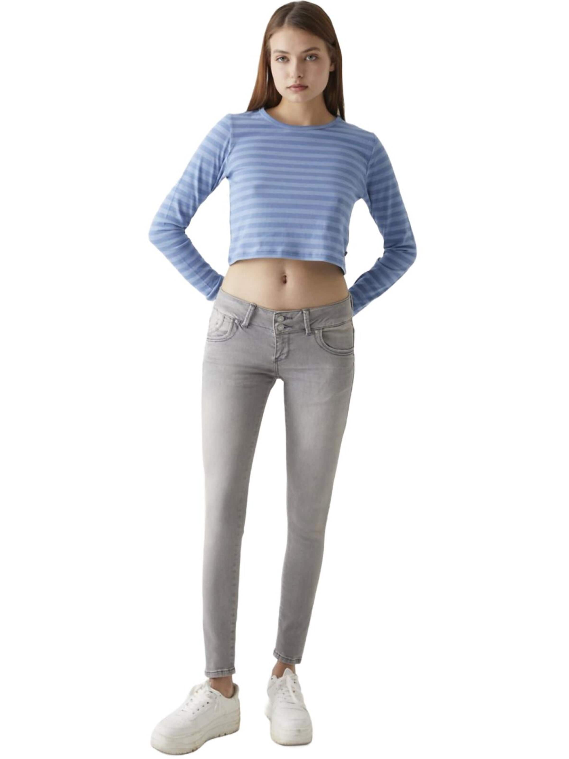 Slimfit Jeans 'LTB Jeans Molly Low Waist Skinny Leg Jeanshose' di LTB Jeans in blu: frontale