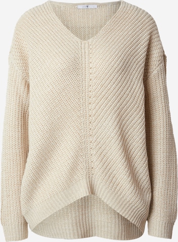 Hailys - Jersey 'Pipa' en beige: frente