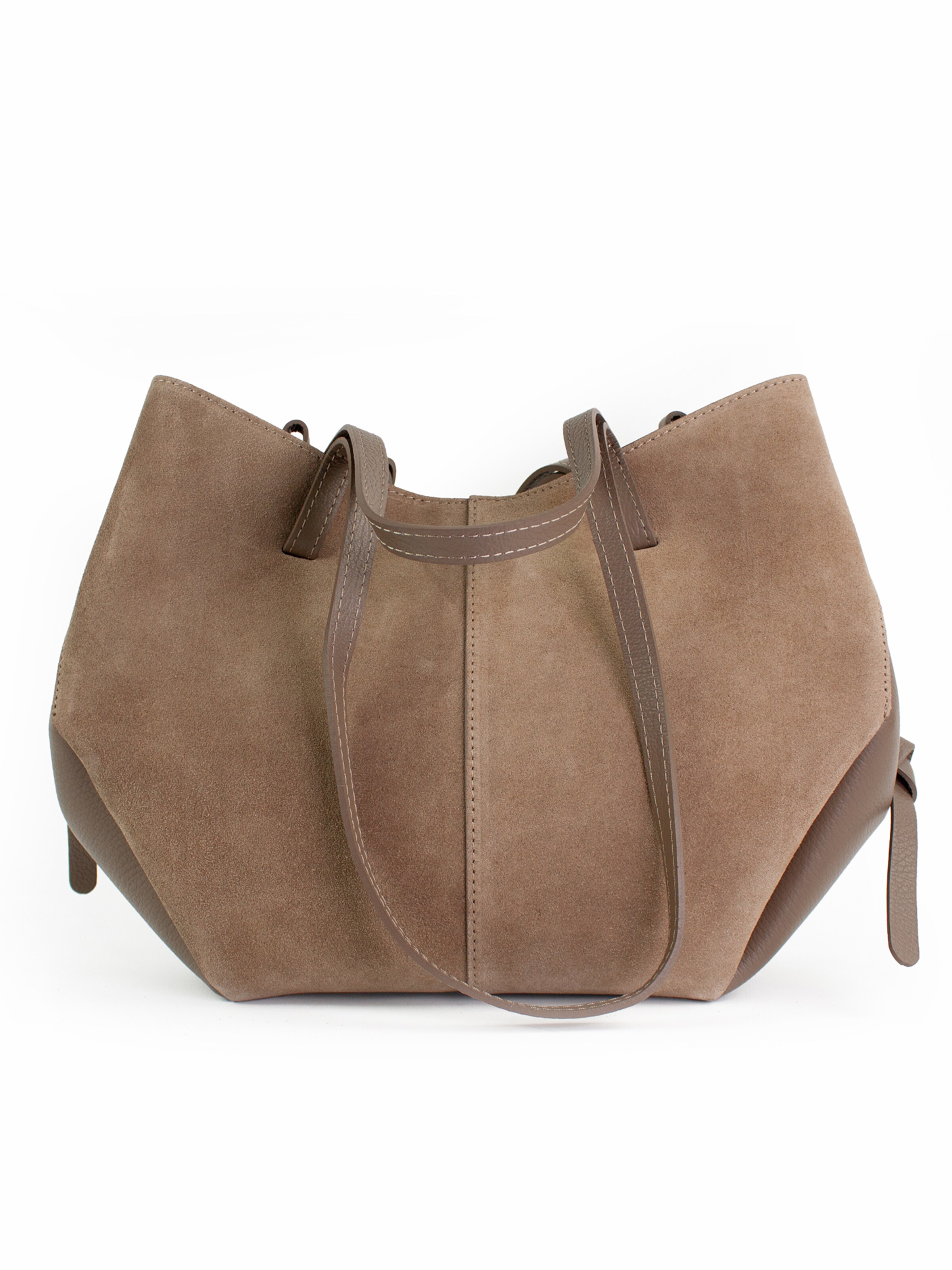 lePelou Shoulder Bag 'TARA' in Grey: front