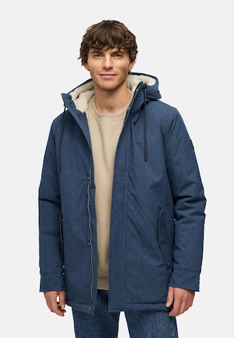 Ragwear Winter Coat in Blue: front
