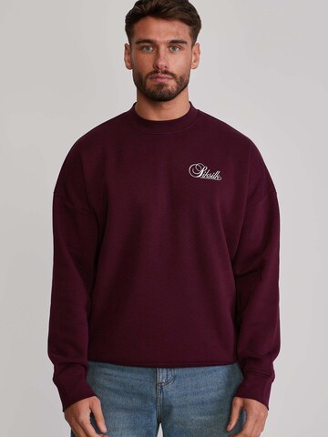 SikSilk Sweatshirt 'Essentials' in Rood: voorkant