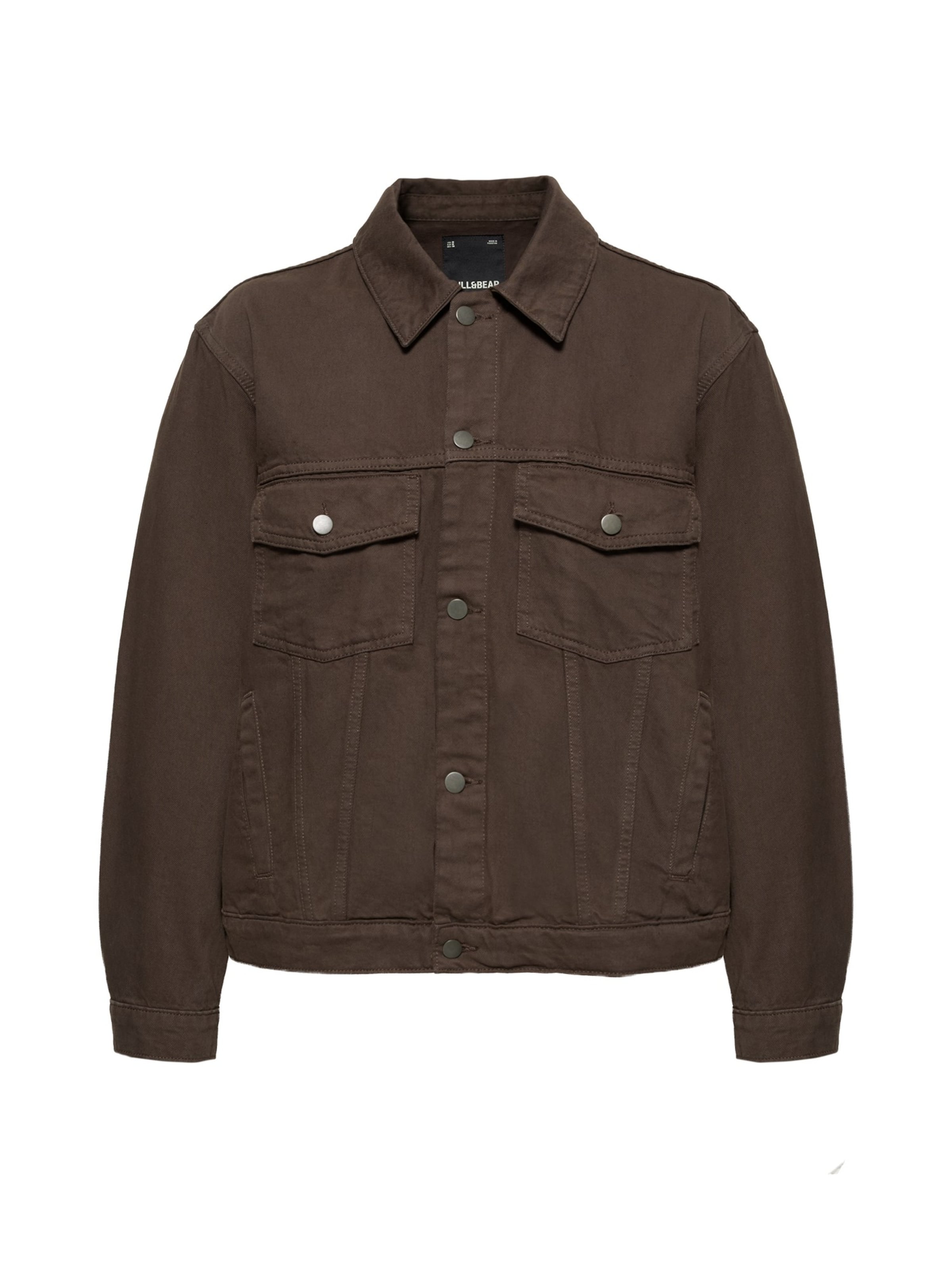 Pull&Bear Prechodná bunda - Hnedá: predná strana