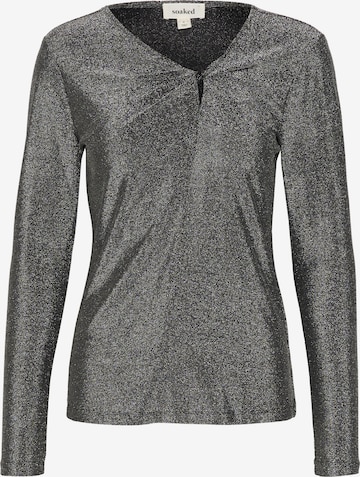SOAKED IN LUXURY Bluse i grå: forside