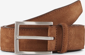 TOM TAILOR Belt 'Frank' in Brown: front